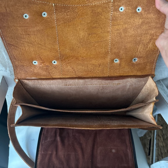 Tan Leather vintage Bag